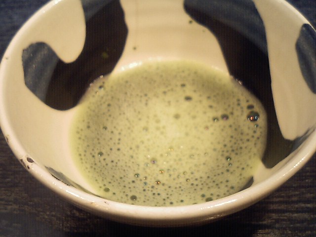 ランチにつく抹茶